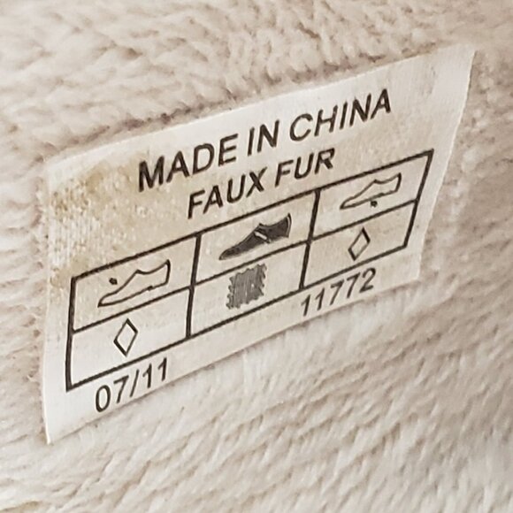 Crocs Classic Pink Slip On Fur Lined Clogs Junior 3 Girls 9 Inches Long - Picture 4 of 11